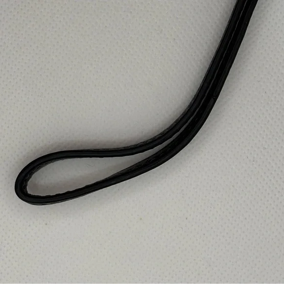 Coach Signature Black Leather Wristlet Wallet Embossed Logo Gold Hardware EUC - Picture 5 of 7